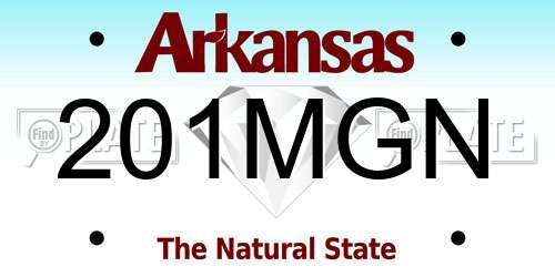 201MGN Arkansas License Plate