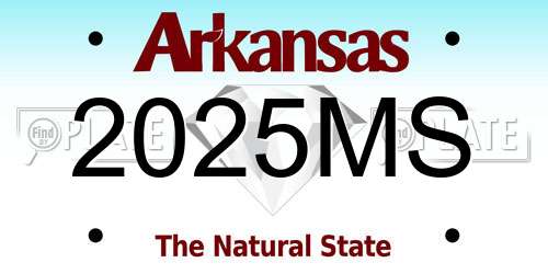 2025MS Arkansas License Plate