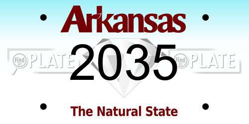2035 Arkansas License Plate
