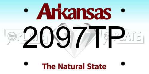 2097TP Arkansas License Plate