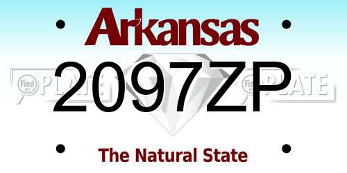 2097ZP Arkansas License Plate