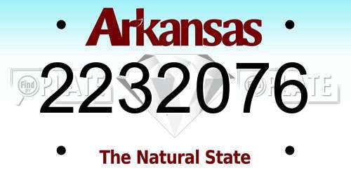 2232076 Arkansas License Plate