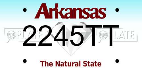 2245TT Arkansas License Plate