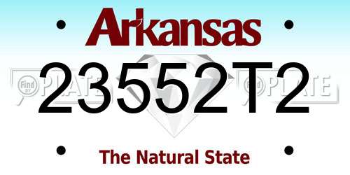 23552T2 Arkansas License Plate