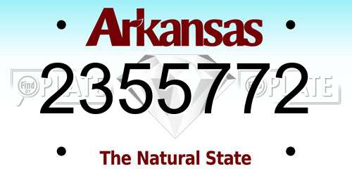 2355772 Arkansas License Plate