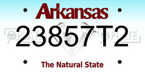 23857T2 Arkansas License Plate