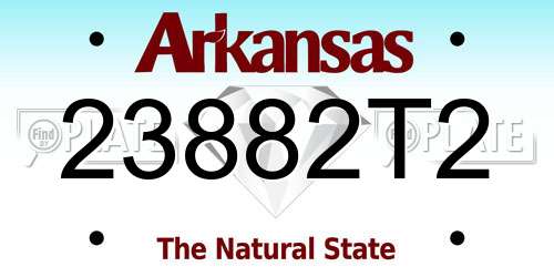 23882T2 Arkansas License Plate