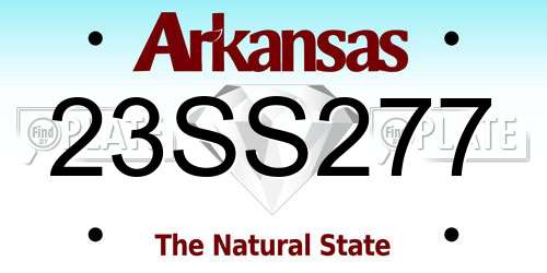 23SS277 Arkansas License Plate