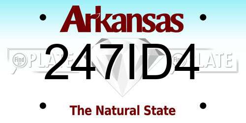 247ID4 Arkansas License Plate
