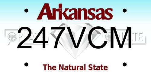 247VCM Arkansas License Plate