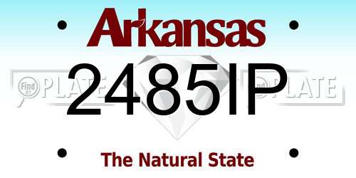 2485IP Arkansas License Plate