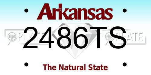 2486TS Arkansas License Plate