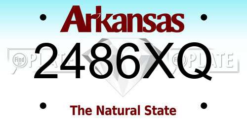 2486XQ Arkansas License Plate