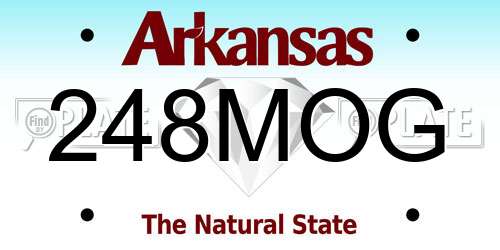 248MOG Arkansas License Plate