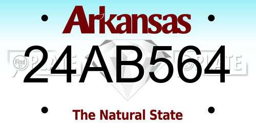 24AB564 Arkansas License Plate