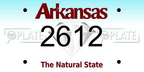 2612 Arkansas License Plate