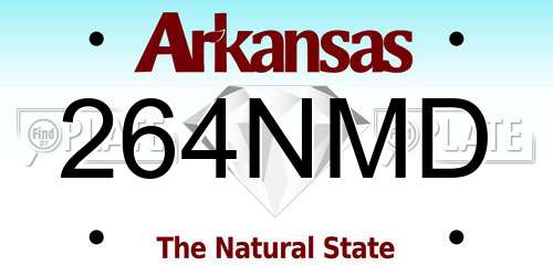264NMD Arkansas License Plate
