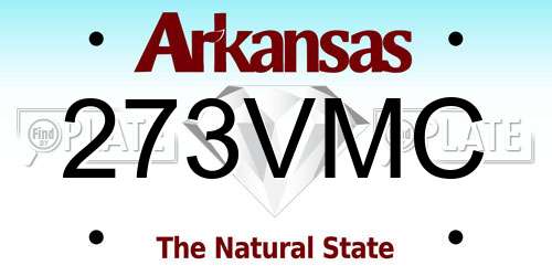 273VMC Arkansas License Plate