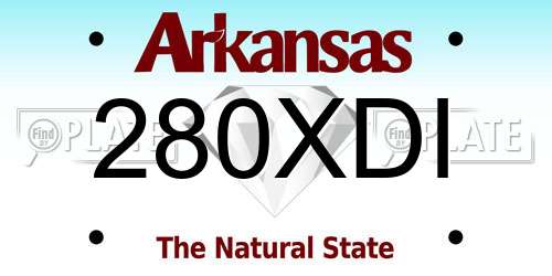 280XDI Arkansas License Plate