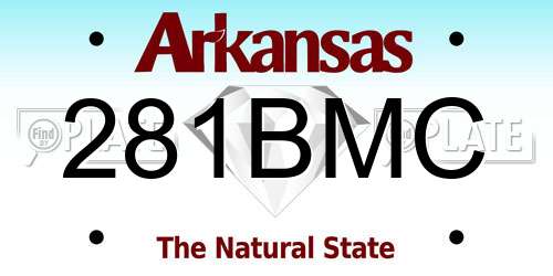 281BMC Arkansas License Plate