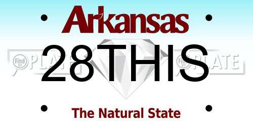 28THIS Arkansas License Plate