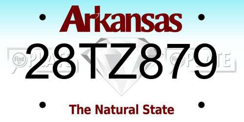 28TZ879 Arkansas License Plate