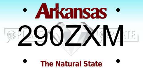 290ZXM Arkansas License Plate