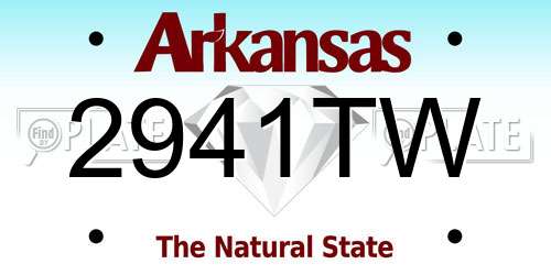 2941TW Arkansas License Plate