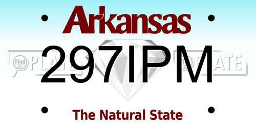 297IPM Arkansas License Plate