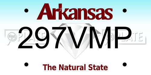 297VMP Arkansas License Plate