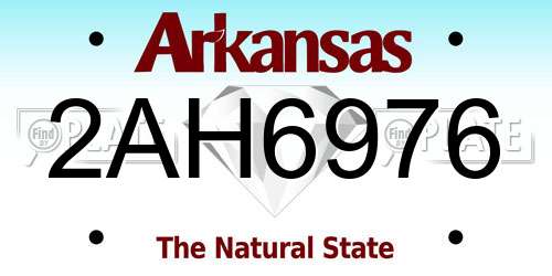 2AH6976 Arkansas License Plate