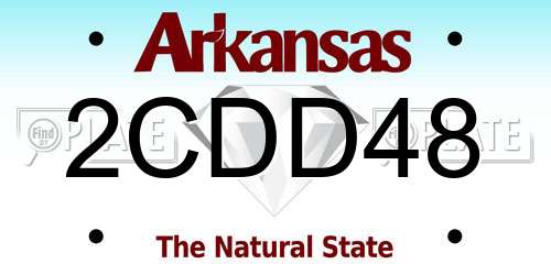 2CDD48 Arkansas License Plate