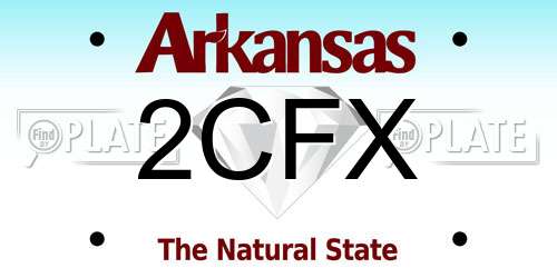 2CFX Arkansas License Plate