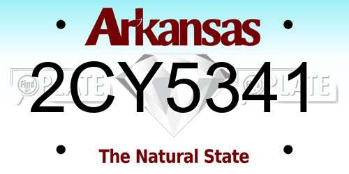 2CY5341 Arkansas License Plate