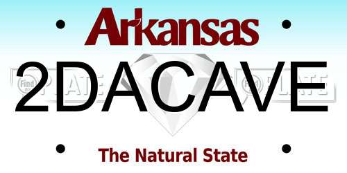 2DACAVE Arkansas License Plate