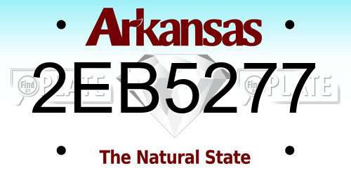 2EB5277 Arkansas License Plate