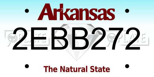 2EBB272 Arkansas License Plate