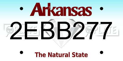 2EBB277 Arkansas License Plate