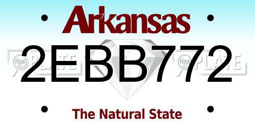 2EBB772 Arkansas License Plate