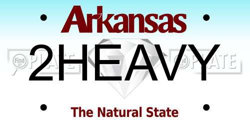 2HEAVY Arkansas License Plate