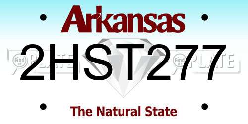 2HST277 Arkansas License Plate
