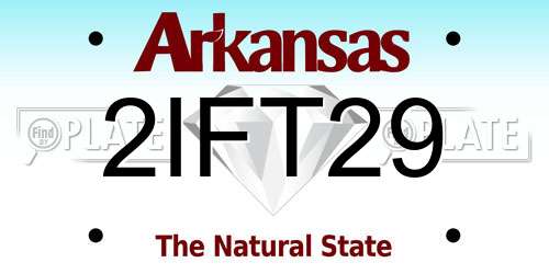2IFT29 Arkansas License Plate