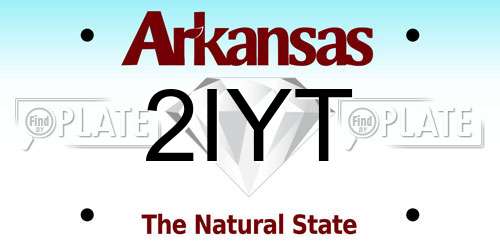 2IYT Arkansas License Plate
