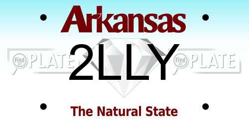 2LLY Arkansas License Plate