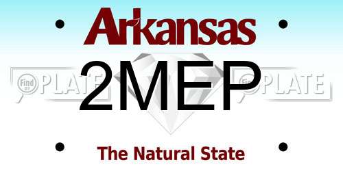2MEP Arkansas License Plate