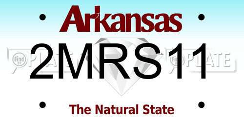 2MRS11 Arkansas License Plate