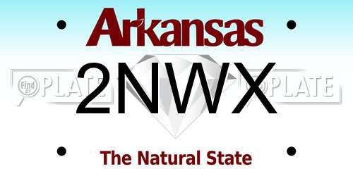 2NWX Arkansas License Plate