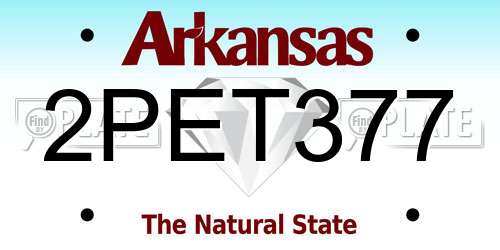 2PET377 Arkansas License Plate