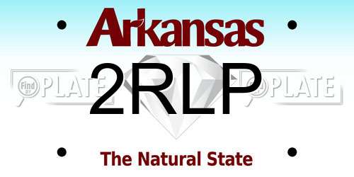 2RLP Arkansas License Plate
