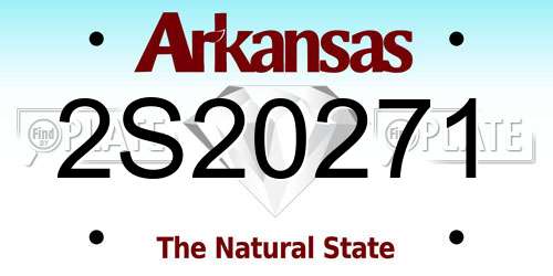 2S20271 Arkansas License Plate